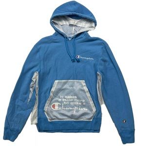 RARE Early 2000s Y2K Vintage Champion Mesh Hoodie Size Medium